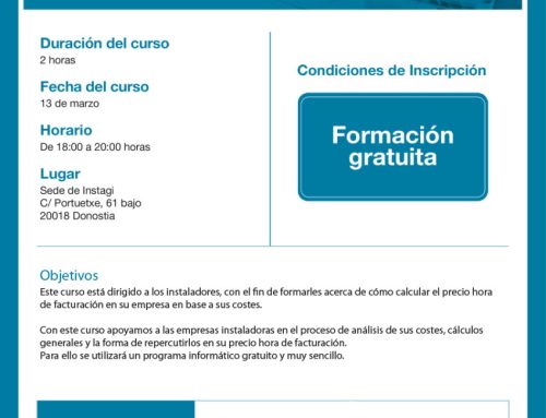 Formación “Cálculo precio hora”